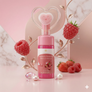 gel nettoyant visage framboises